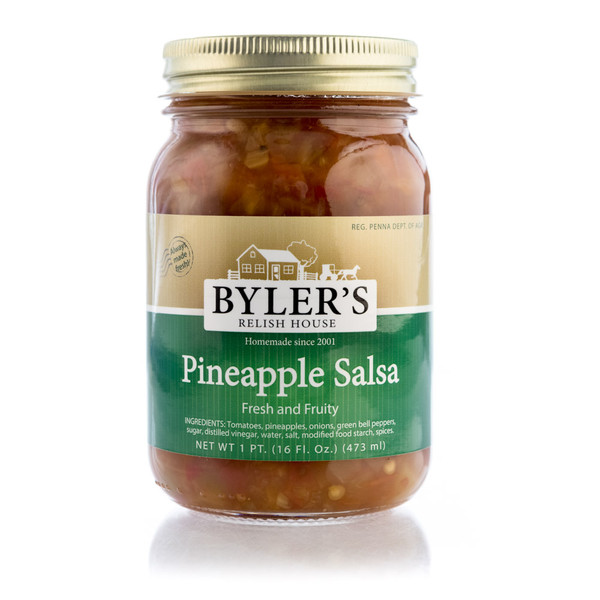 This is not your typical salsa. Our crushed vine ripened tomatoes, fresh peppers, onions, and juicy pineapples diced to perfection. Our signature blend of spices set this salsa apart from others! Enjoy a sweet, savory fruit salsa that is sure to have your taste buds begging for more!