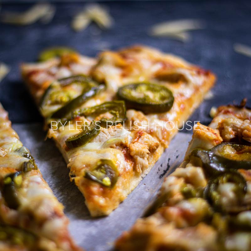 Spicy Chicken and Jalapeno Pizza