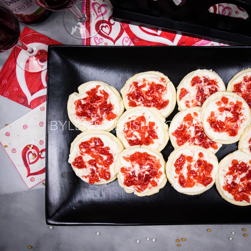 Strawberry Cream Cheese Melt-Away Cookies