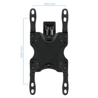 Brazo pared TOOQ 17-32 3 PIVOTES VESA 75-100 (Vista 3)