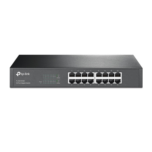 Switch de 16 puertos Gigabit para escritorio - montaje en rack TL-SG1016D