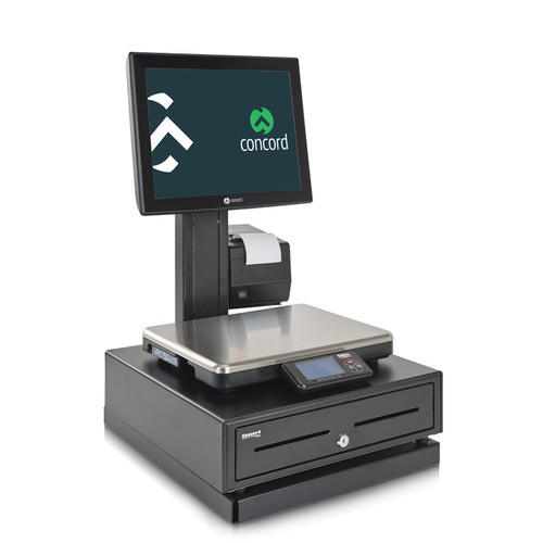 Soporte TPV+impresora+cajon con balanza solo peso (Vista 1)