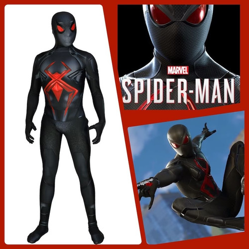 Kids Dark suit costume Spider-Man Black spiderman Cosplay