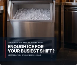 How to size a commercial ice machine for peak service