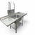 Commercial Stainless Steel Pre Wash Sink Table with Waste Chute