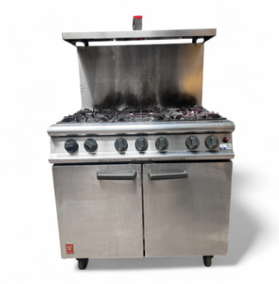 Falcon G3101 six burner commercial gas range