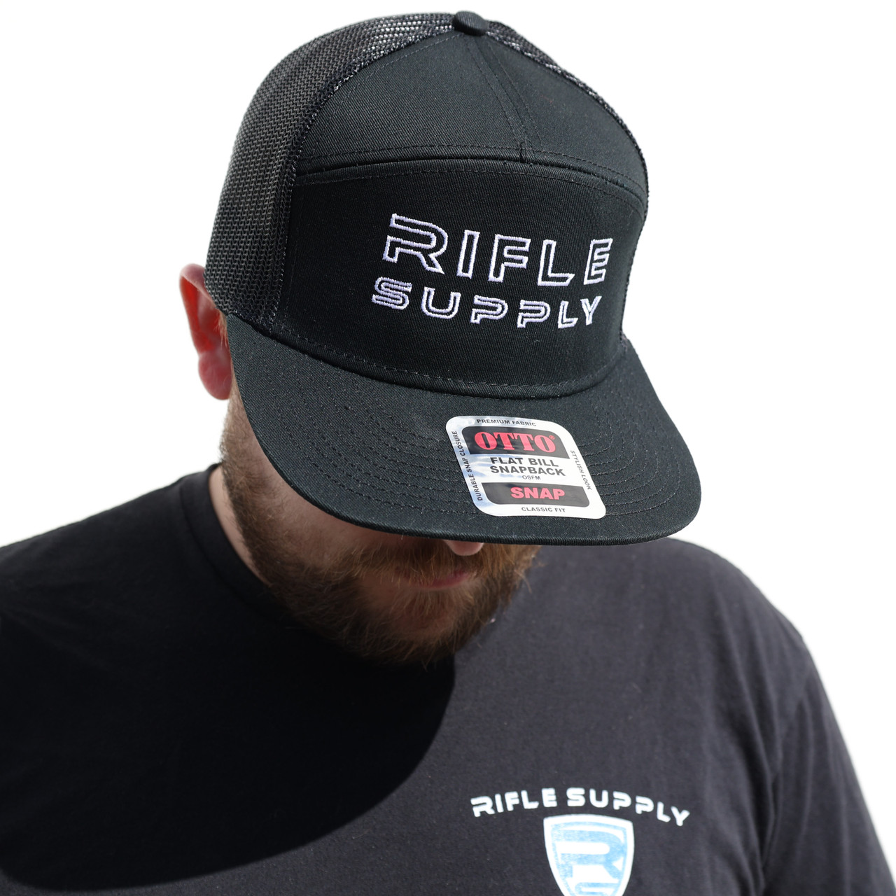 Big Size Premium Flat Bill Trucker Cap – Oversized Snapback Mesh Hat For Men, Adjustable XL To 3XL, Black