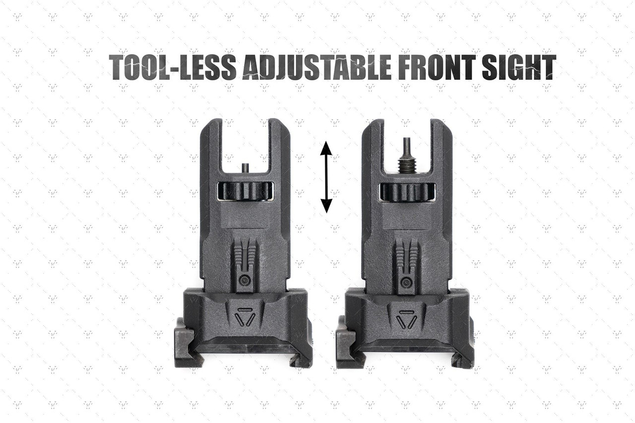 Strike Polymer Backup Sights | Sights| 1913 Pic Rail | Black | SI