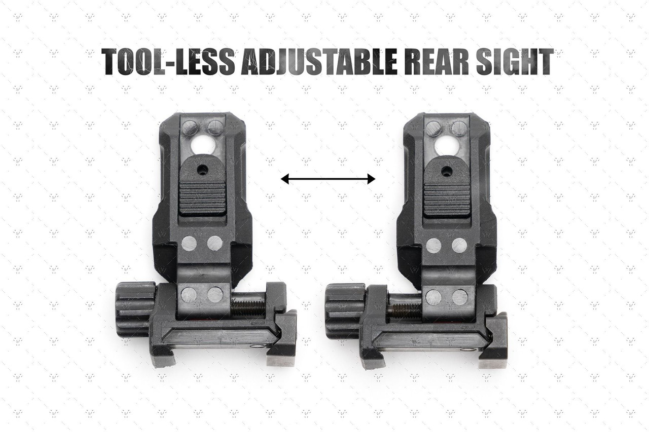 Strike Polymer Backup Sights | Sights| 1913 Pic Rail | Black | SI