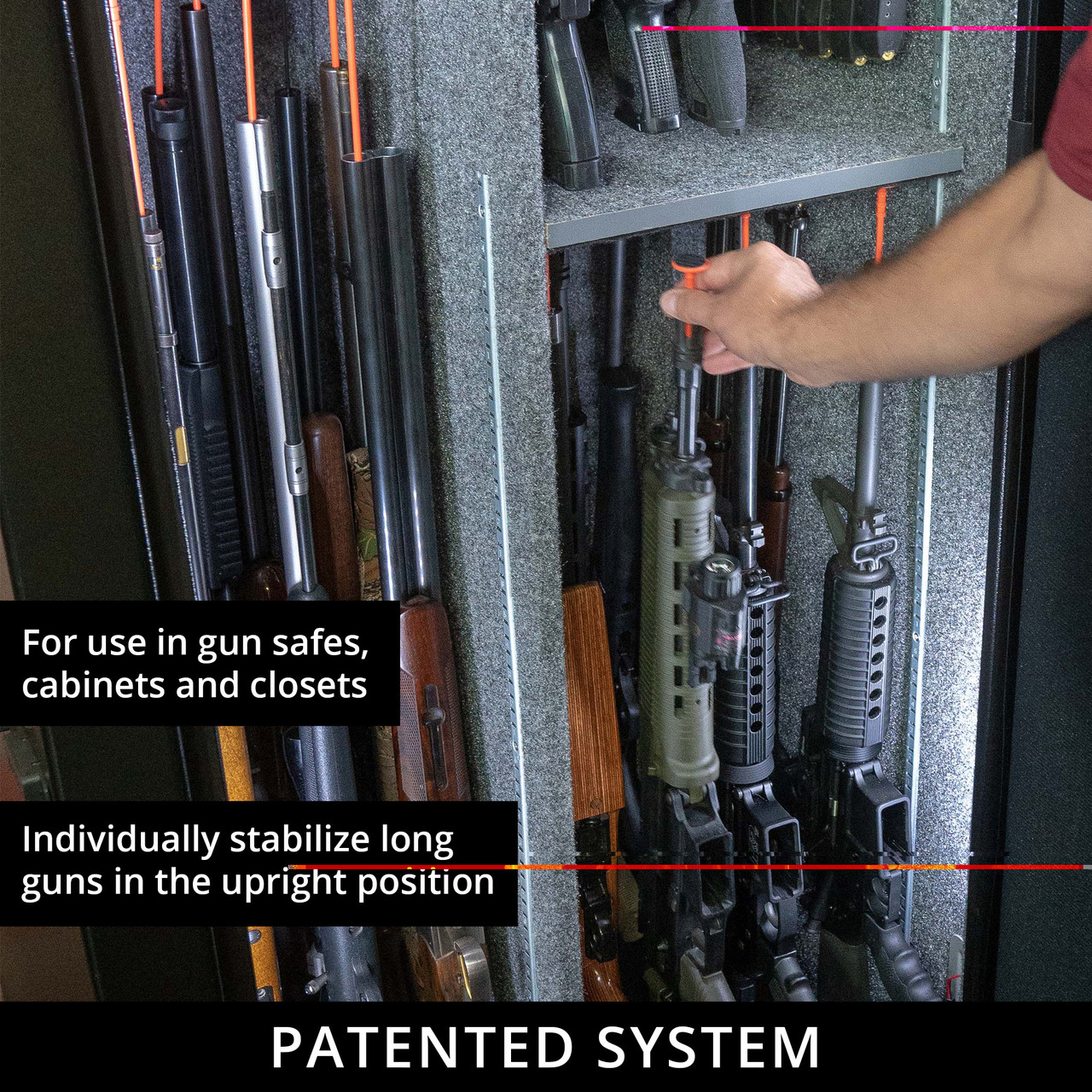 Gun Storage Solutions Rifle Rod 20 pack starter kit includes 20 rods ...