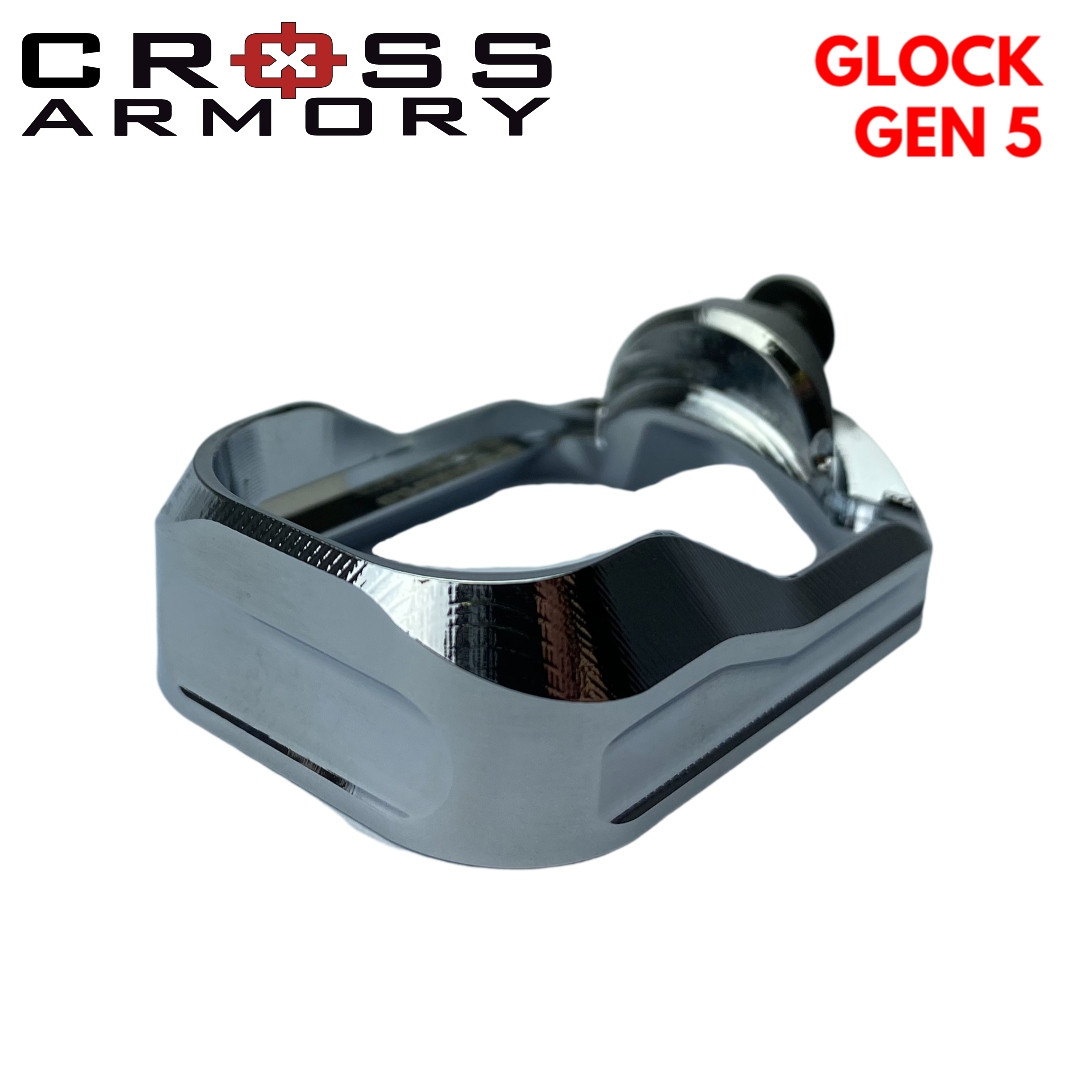 Cross Armory Flared Magwell | For Glock G5 | Silver | CRG5FMWSV