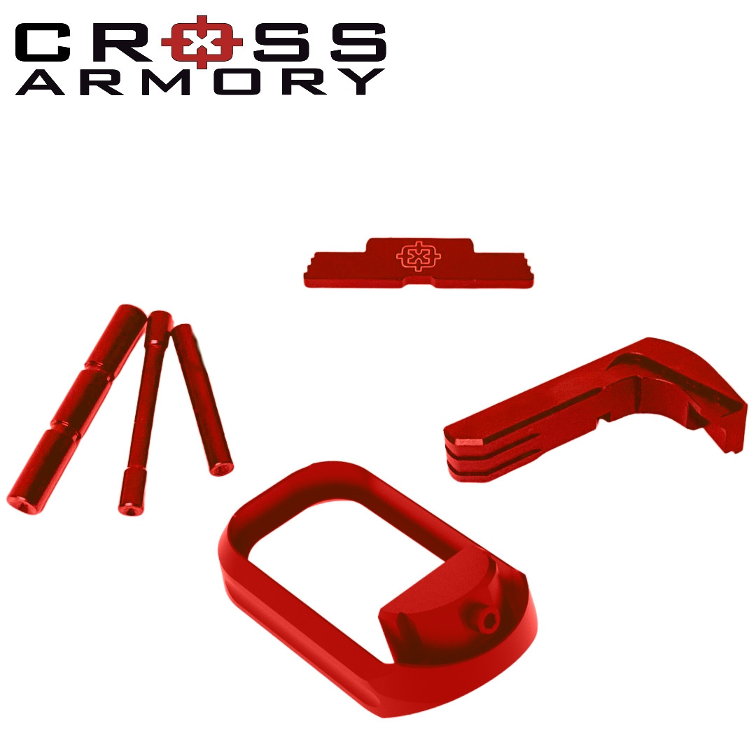 Cross Armory 4 Piece Kit 3 Pin Set, Magazine Catch, Slide Lock
