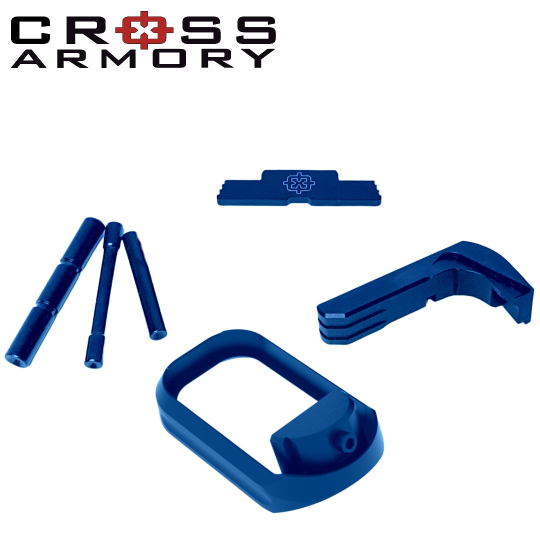 Cross Armory 4 Piece Kit 3 Pin Set, Magazine Catch, Slide Lock