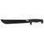 SOG Knives & Tools SOGfari Machete | 13" Straight/Saw Back Edge | Black Kraton Handle | 3Cr13 Steel | Powder Coat Finish | Black | Includes Nylon Sheath | SOG-MC01-N