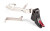 Zev Technologies Fulcrum Adjustable Trigger Bar Upgrade Kit | For Glock Gen 1-3 | Black / Red | FUL-ADJ-BAR-SM-B-R