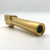 Live Free Armory Standard Barrel | For Glock 19 | Gen 1-3 | Unthreaded | Gold TiN