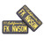 Owl & Anchor | "FK NWS0M" | 3.0" PVC Patch | Black/Yellow | 6949