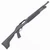 Stevens 320 | Shotgun | 18.5” Barrel | 12 Gauge | 5 Rounds | Right Hand | Heat Shield | Weaver Style Rail | Black | 19496
