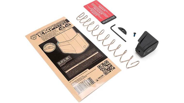 Strike Industries Aluminum Extended Magazine Plate For Glock 17 & 22 | Magazine Accessories | 9mm & .40 S&W | For Glock 17 & 22 | Black | SI-EMP-AL-G17