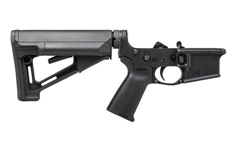 Aero Precision AR15 Complete Lower Receiver | Lower Receiver | w/ Magpul MOE Grip & STR Stock | Black | APAR501112