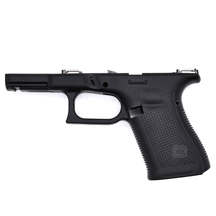 Glock OEM Glock 19 Gen 5 Stripped Frame | Frames | Gen 5 | 9mm | Includes 2 Additional Backstraps | Black