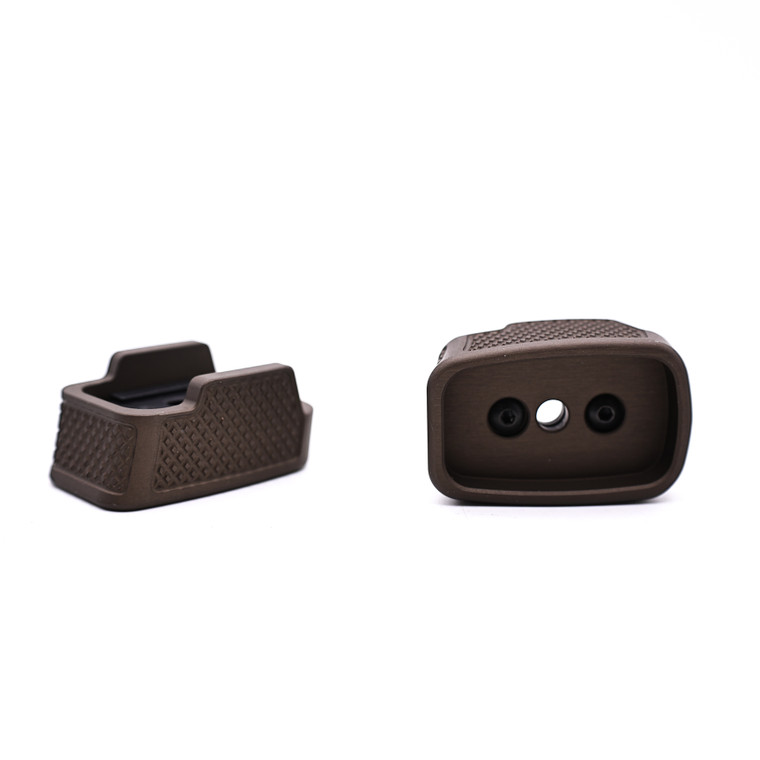 Juggernaut Tactical JT P365 Grip Module | Grip Module | 9mm  | Manual Safety | Includes Extended Mag Plate | Aluminum | Dark Bronze | P365-XL10RD-TS-ADB