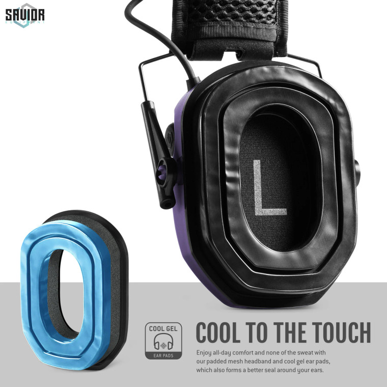 Savior Equipment Apollo Electronic Sound Suppressors | Ear Protection | Royal Purple | SAV-EM-APOLLO-UR