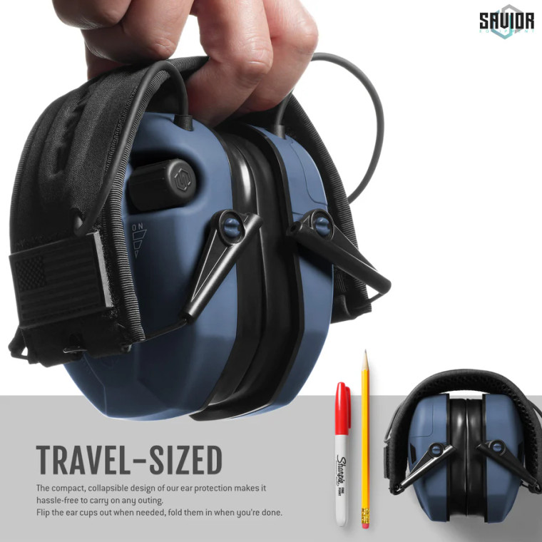 Savior Equipment Apollo Electronic Sound Suppressors | Ear Protection | Midnight Blue | SAV-EM-APOLLO-LU
