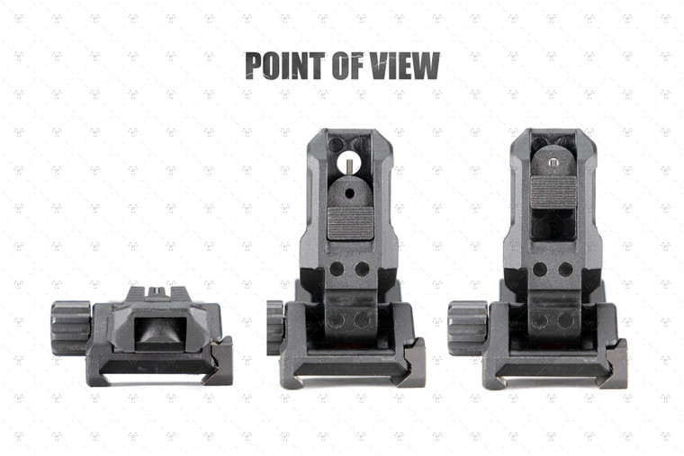 Strike Polymer Backup Sights | Sights| 1913 Pic Rail | Black | SI