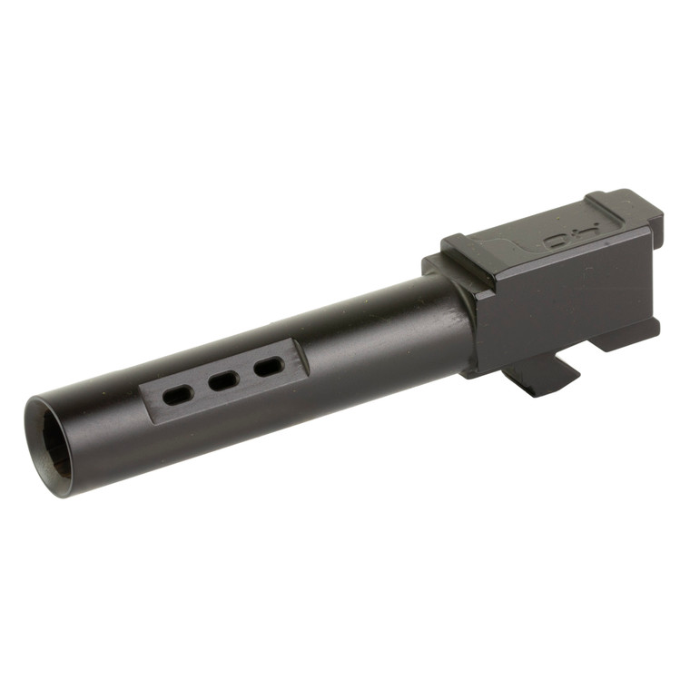 Zaffiri Precision Ported Pistol Barrel | 40 S&W | 3.9" | Nitride Finish | Black | For Glock 23 Gen 1-3 | ZP.23BPBN