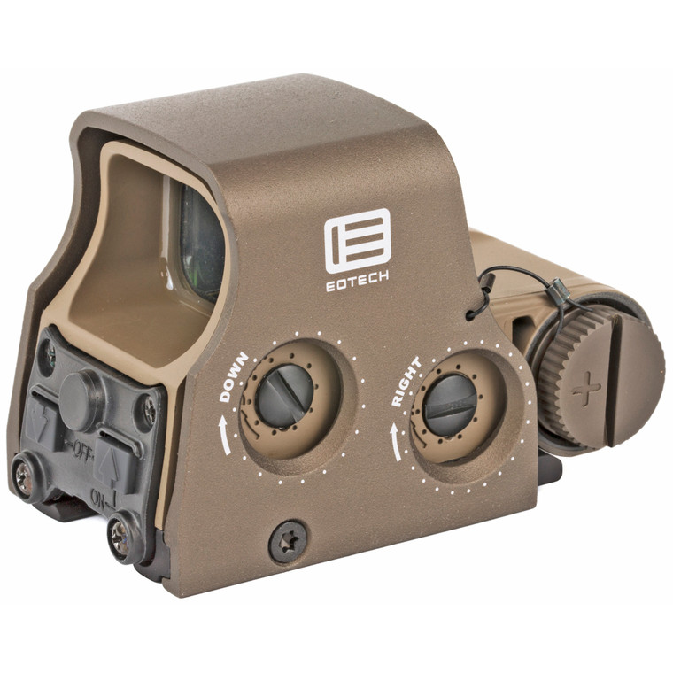 EOTech Tactical | Holographic | Non-Night Vision Compatible Sight | Red Reticle | 68MOA Ring with 1MOA Dot | Tan | Rear Buttons | Includes CR123 Battery | XPS2-0TAN