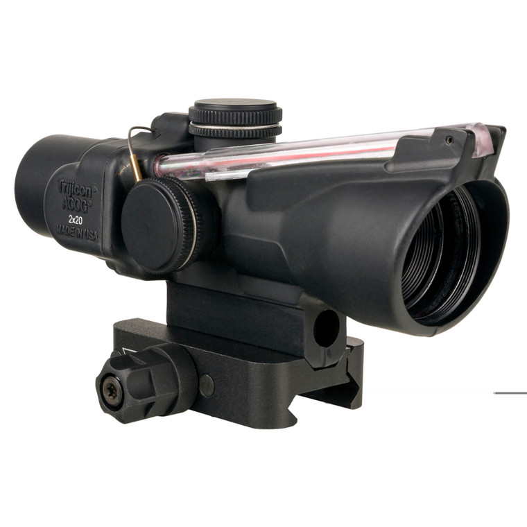 Trijicon ACOG | 2X20mm | Dual Illuminated RTR 9mm PCC Reticle | Includes Q-LOC Mount | Matte Finish | Black | TA47-C-400387