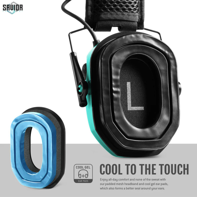 Savior Equipment Apollo Electronic Sound Suppressors | Ear Protection | Teal | SAV-EM-APOLLO-TE