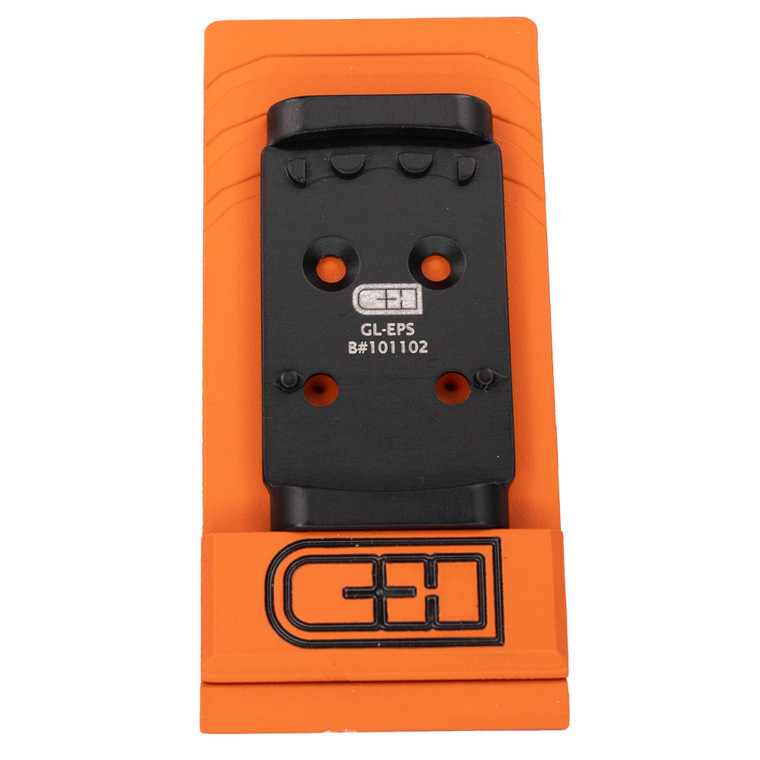 C&H Precision V4 Optic Plate Fits Glock MOS to Holosun EPS Carry | Optic Mounts | For Glock MOS | Black | GL-EPS
