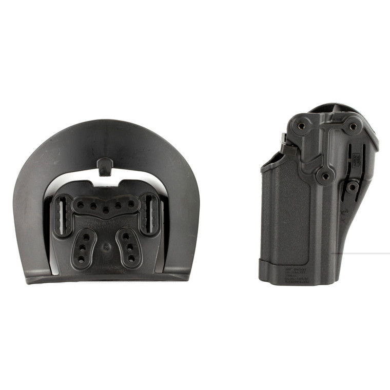BLACKHAWK CQC SERPA Holster With Belt and Paddle Attachment | Fits Sig Sauer P250/P320 Full Size and Compact | Right Hand | Black | 410561BK-R