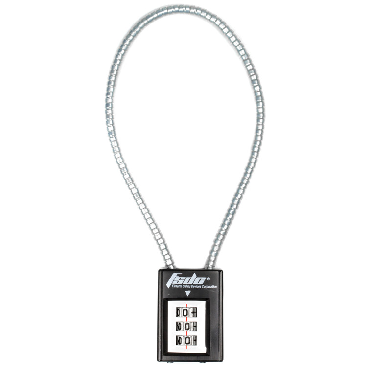 Firearm Safety Devices Corporation Combination Cable Gun Lock | 14" | CA | MA & MD Approved | CL1725RCB