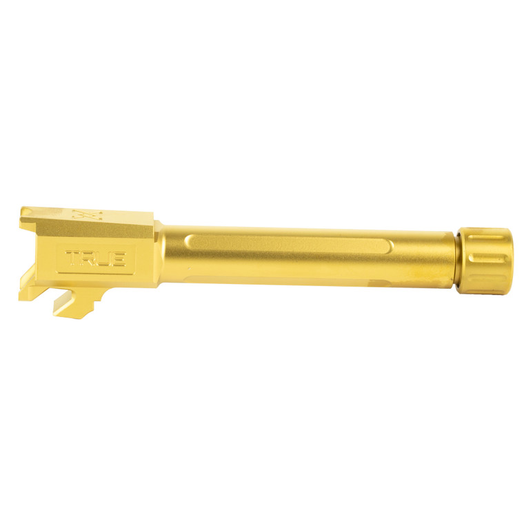 True Precision TPRCSN Barrel | 9MM | Threaded 1/2x28 | Fits Springfield Hellcat Pro | Titanium Nitride Finish | Gold | TP-SHCPB-XTG