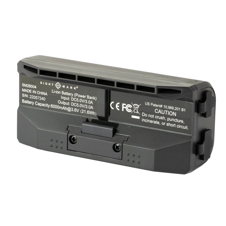 Sightmark Mini QD Battery Pack | Fits On Picatinny Rail | Lithium-Polymer Battery | Matte Finish | Black | SM28004