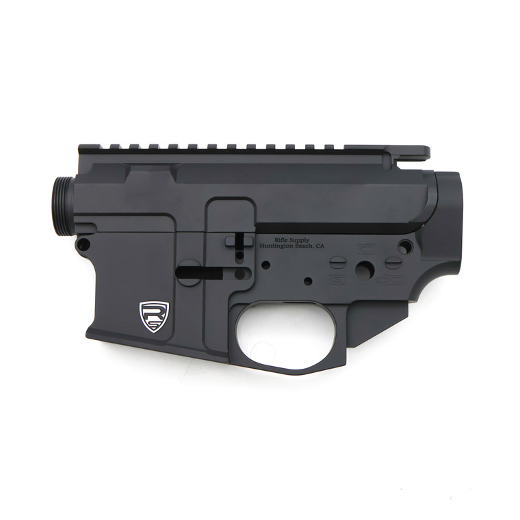 Rifle Supply RS Billet Stripped Receiver Set  | Lowers | AR-15 | Black