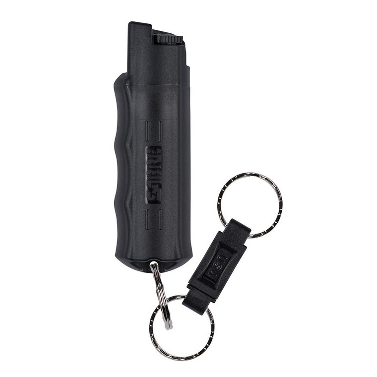 Sabre Pepper Spray w/ Quick Release Key Ring | Personal Defense Black | HC-14-BK-US-02
