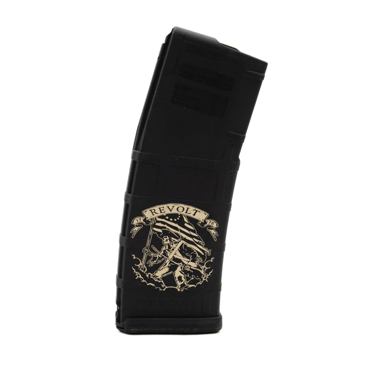Rifle Supply Ghost Patriot Engraved Magazine | Magazines | 5.56 / .223 | 30 Rounds | Black