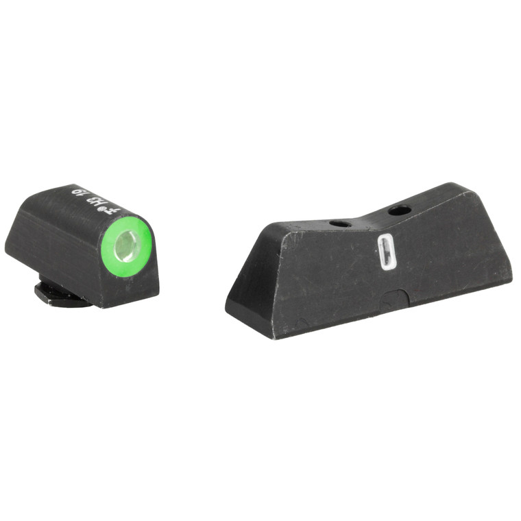 XS Sights DXT2 Standard Dot | Sights | For Standard Size Glocks | Green Front / White Rear | GL-0009S-6G