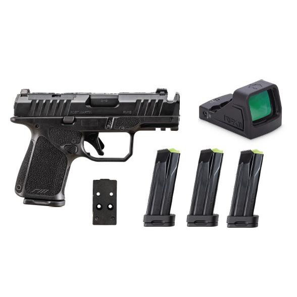 Rost Martin RM1C Comp | Handgun | 4” Barrel | 9mm | 10 Rounds | Black | RM1CBLKOSP10CA(COMP)-P