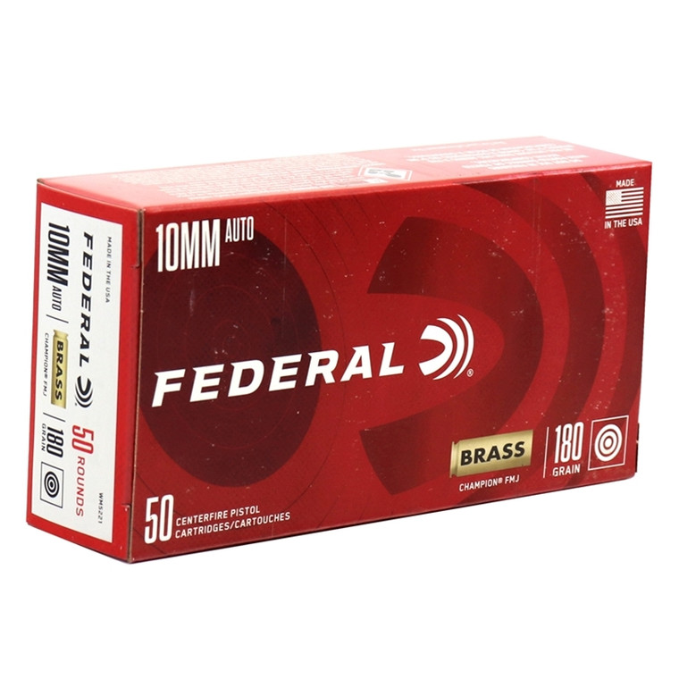 Federal Premium 10mm  | Ammo | 10mm | 180Gr | Box Of 50 | WM5221 | 10a