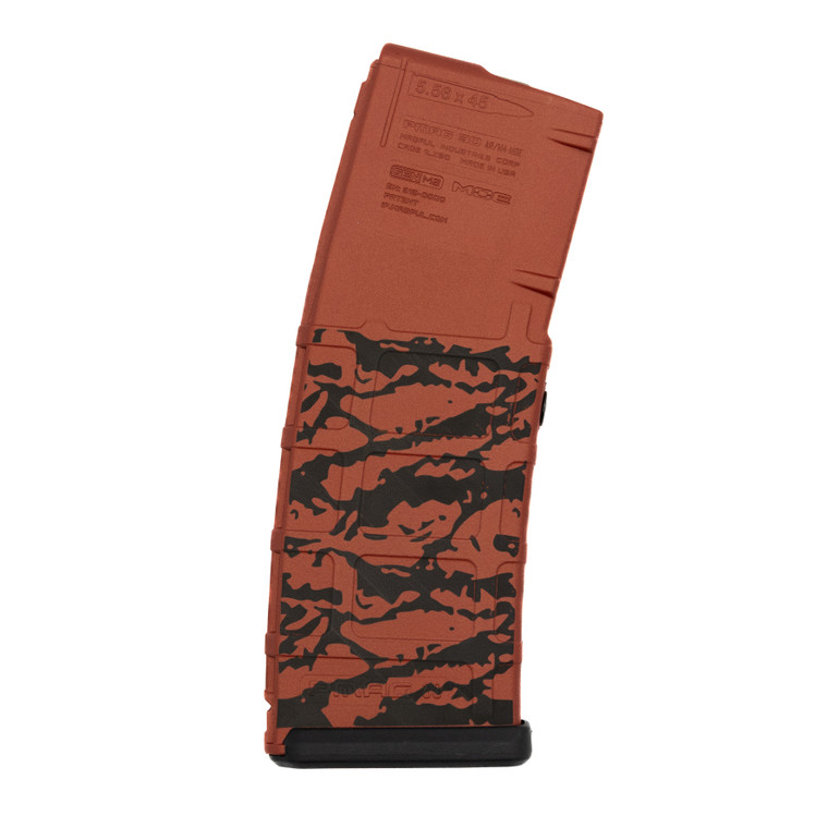 Repurposed Cerakote PMAG GEN M2 | Magazines | Previously Engraved & Cerakoted Over | 30 Round or 10/30RD | 223/556NATO | Red Tiger