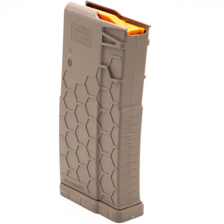Hexmag Magazine | .308win/ 7.62NATO | 20 Round Magazine | Flat Dark Earth | HX20-SR25S1-FDE