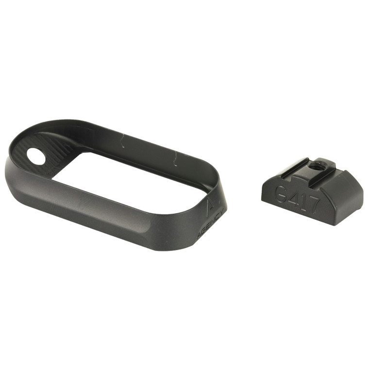 Agency Arms Magwell | Gen 4 No Back Strap | For Glock 17 | Black | G17G4BMNBS
