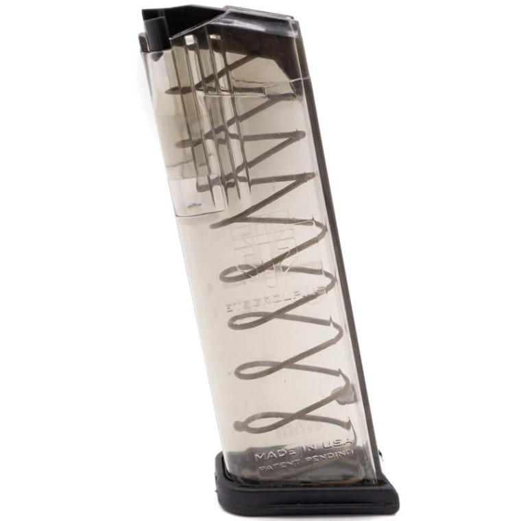 ETS 15 Round 9mm Magazine | For Glock 19 / 26 | Smoke | GLK-19