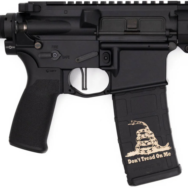 Don't Tread On Me Engraved Magazine| PMAG 30 AR/M4 Gen M2 | 30 Round |556 NATO| Black | MAG571-BLK