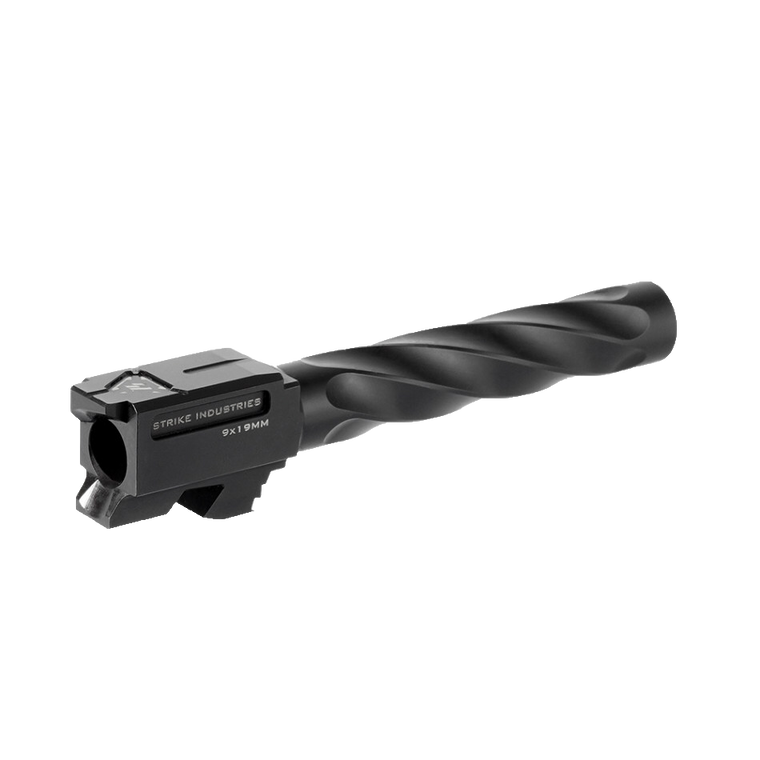 Strike Industries Ark Barrel | For Glock 17 | Gen 1-4 | Fluted Unthreaded | Black | SI-G-BARREL-17 Strike Industries Ark Barrel | For Glock 17 | Gen 1-4 | Fluted Unthreaded | Black | SI-G-BARREL-17
